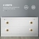 image 8 of HOMCOM Shoe Bench with 2 Flip Drawers, Cushion, 8 Pairs for Entryway White White