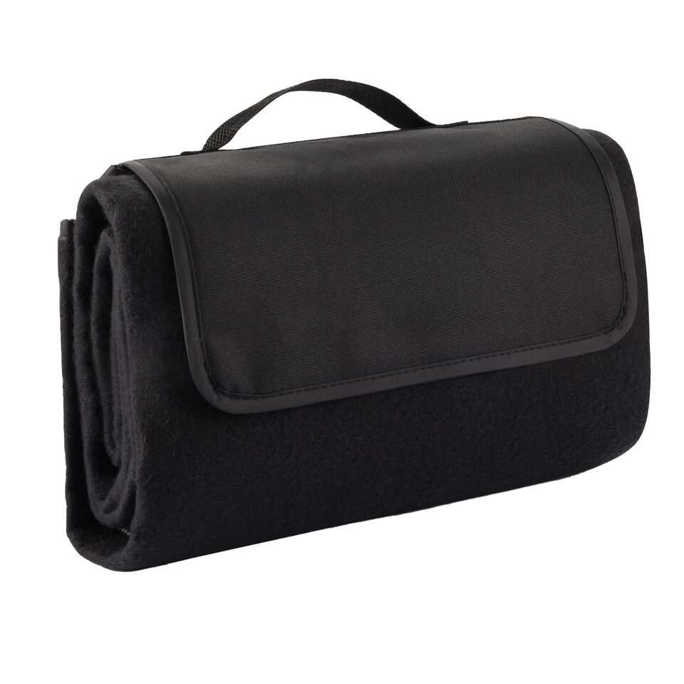 image 1 of XD Collection Plain Picnic Blanket - Black - One Size | Black | One Size