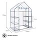 image 6 of VonHaus Walk In Greenhouse with 6 Shelves & PVC Cover