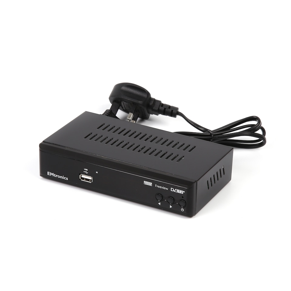 image 1 of EMtronics 128GB Freeview Box Set-Top Digibox Recorder - Black