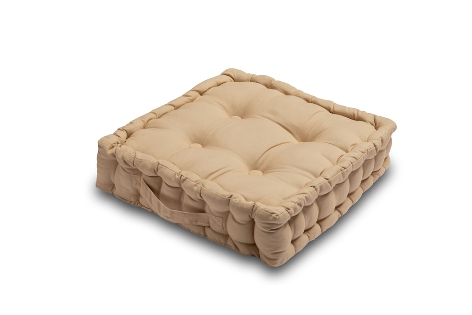 image 1 of Seat Pad Cushion Booster 100% Cotton Cover Extra Thick 10cm 45cm Square | Gold