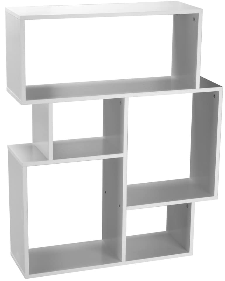 image 1 of Modular 5-Section Cube Bookcase | White | 1