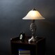 image 3 of ValueLights Memphis Pair Chrome Table Lamps Frosted Shade | Chrome