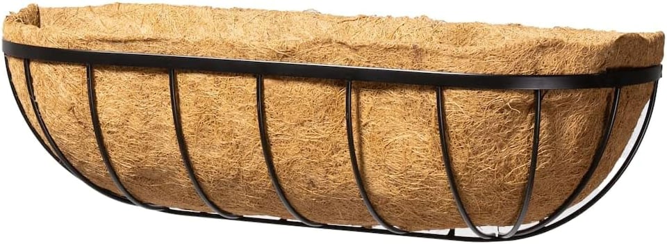 image 1 of Primrose Wire Hanging Basket Plant Pot Planter with Coco Liner 41cm