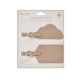 image 1 of Danielle Creations Travel Taupe Luggage Tags | Brown
