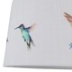 image 8 of First Choice Lighting Set of 2 Hummingbird Chrome Tripod Table Lamps with Linen Bird Print Shades Chrome | Multi