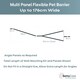 image 3 of Bettacare Wooden Multi Panel Flexible Pet Barrier, Natural Wood, up to 176cm Wide, Dog Barrier for Pets Dogs and Puppy Cream | Natural