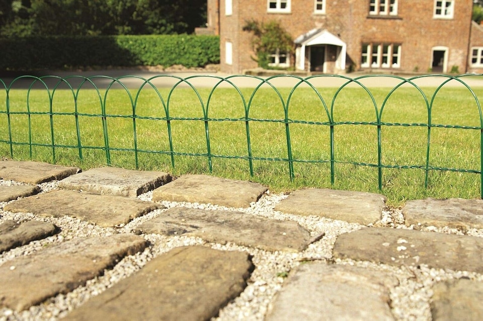 image 1 of Marco Paul 10m x 0.25m PVC Coated Border Fence - Green