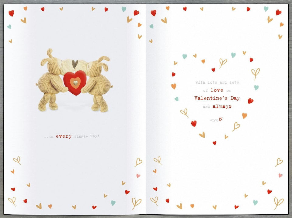 image 1 of Boofle At Top Of Ladder Fiancé Valentine's Day Card