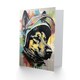 image 2 of Fun Alsatian Dog Crash Helmet for Husband Him Dad Son Art Card