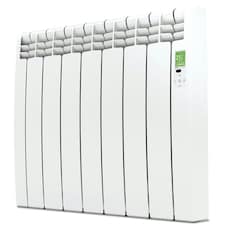 835mm (W) x 585mm (H) - White Wi-Fi Electric Oil Filled Radiator (Barcelona) - 990 Watts - Depth 97mm - Heats Up To 9m²