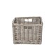 image 7 of Square Antique Wash Unlined Storage Basket Brown | Brown | M