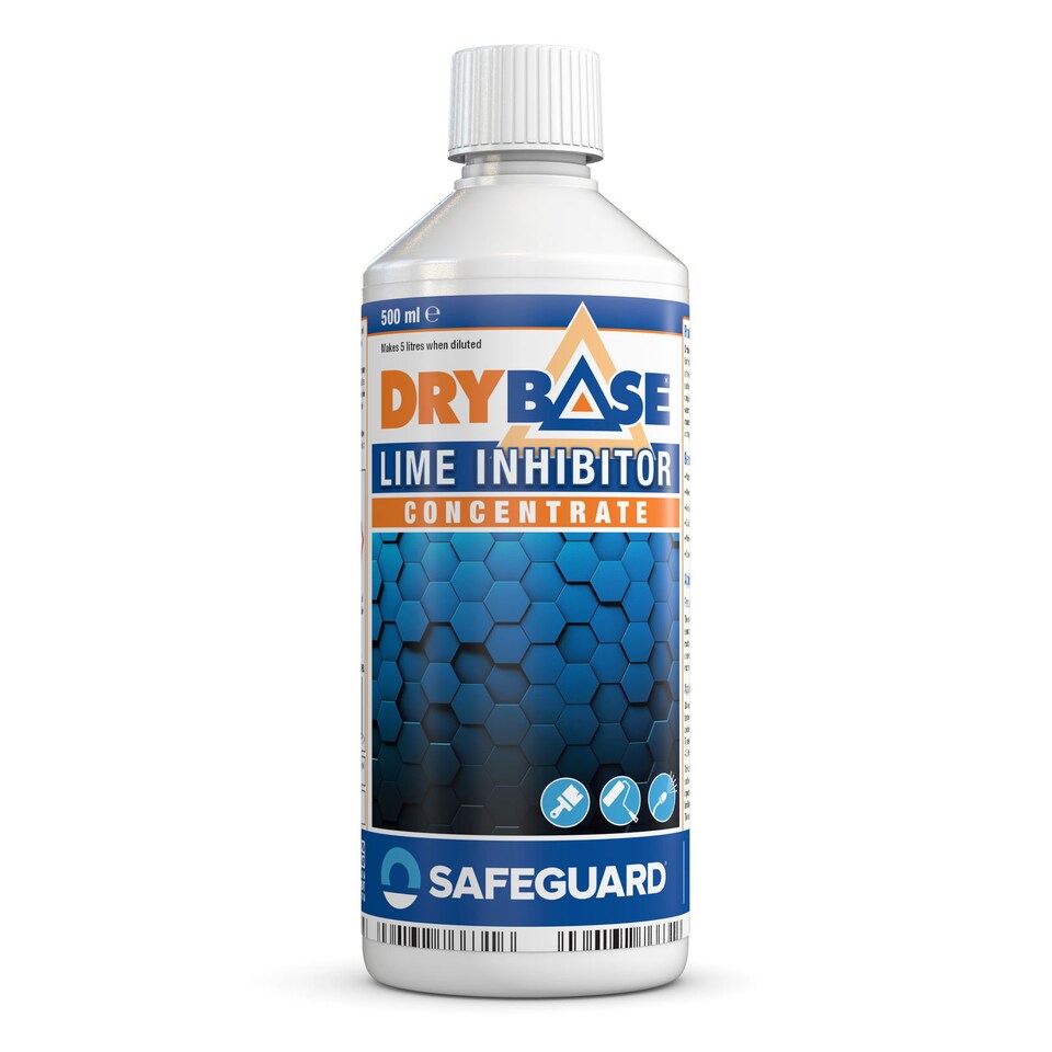 Drybase Lime Inhibitor Concentrate 500ml - To Reduce Free Lime leaching from Concrete