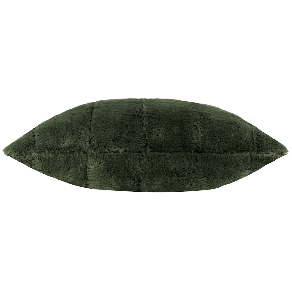 image 1 of Furn Empress Faux Fur Cushion Cover Green