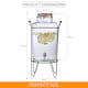 image 4 of 8L Glass Vintage Beverage Drinks Dispenser on Metal Stand Cocktail Jar with Tap