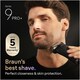 image 5 of Braun Series 9 PRO+ Electric Shaver, Pro SensoAdapt, SmartCare Center, 9670CC, Black