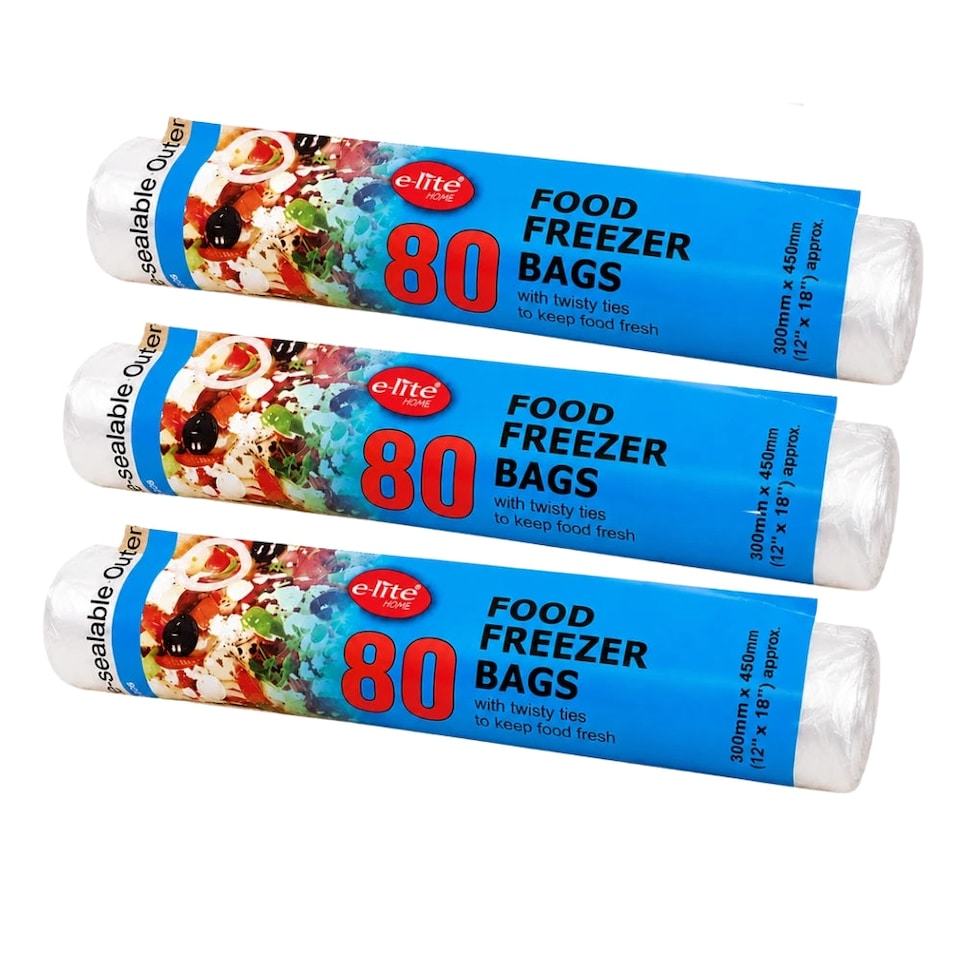 image 1 of Elite Food Freezer Bags 12x18" 80s - Pack of 6