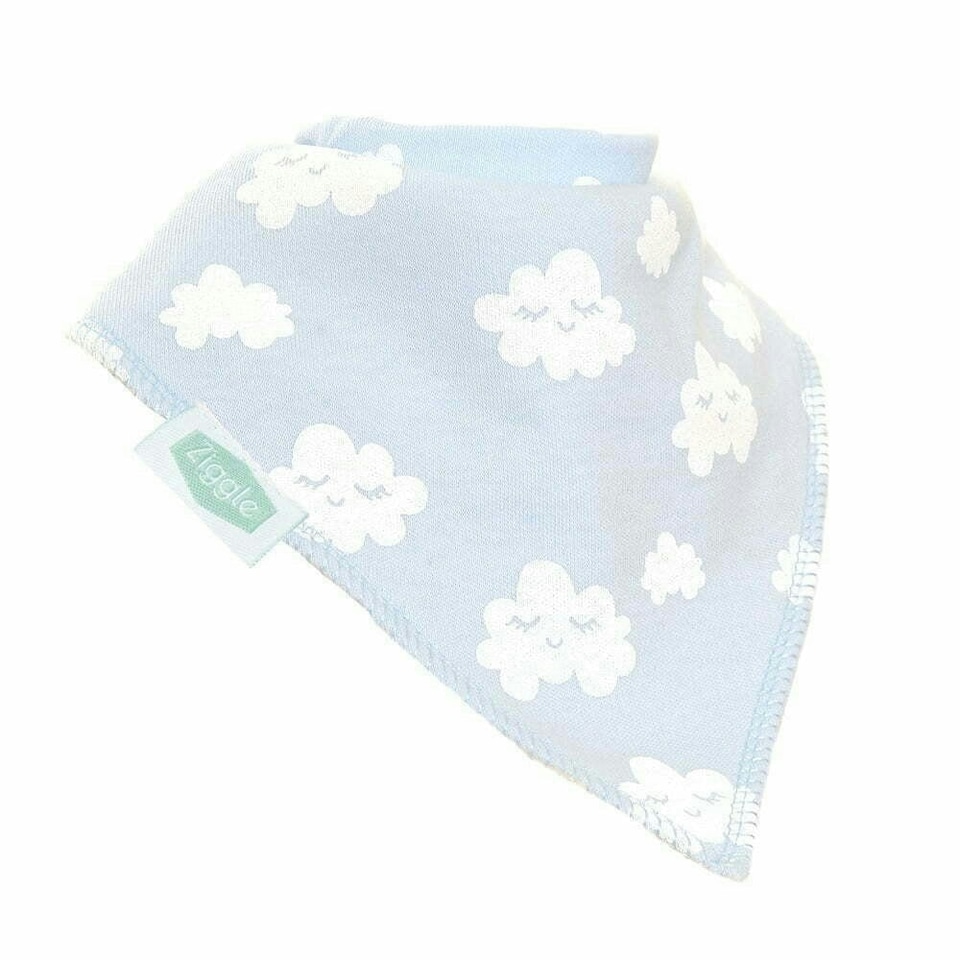 image 1 of Ziggle Bandana Dribble Bibs Cuddly Blues Pack of 4 | Blue | One Size | 4