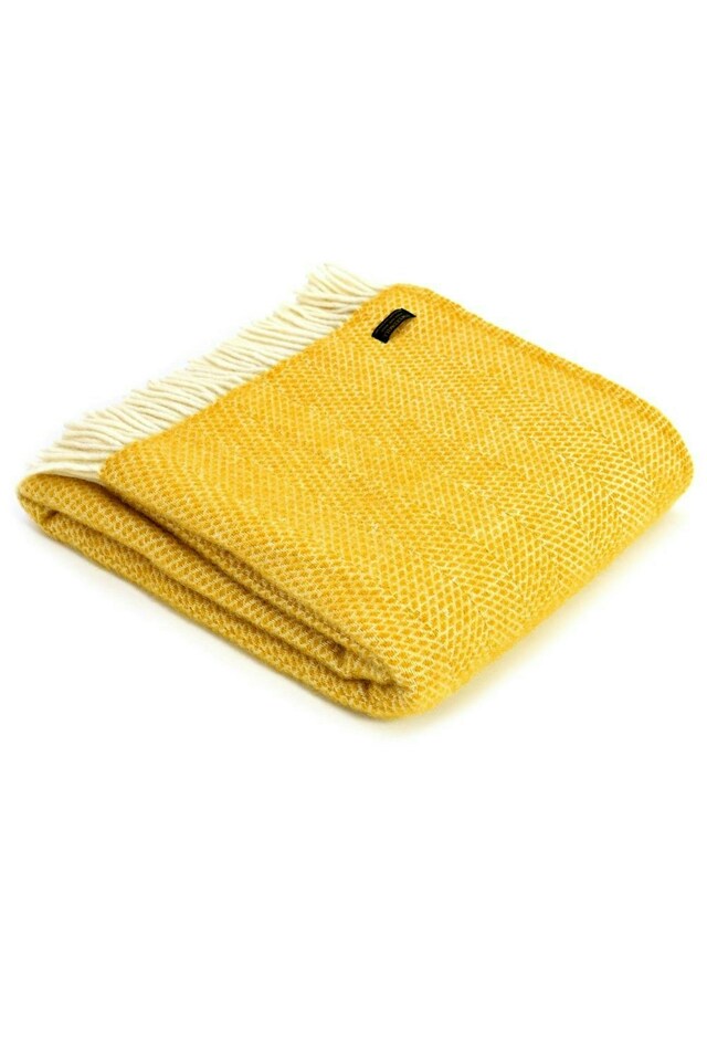 image 1 of Lifestyle Beehive Throw/Blanket - Yellow