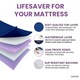 image 4 of Lynmark® Incontinence Bed Pads with Tucks - Washable, Absorbs up to 3L, 85 x 150cm Blue | 2 pack | King