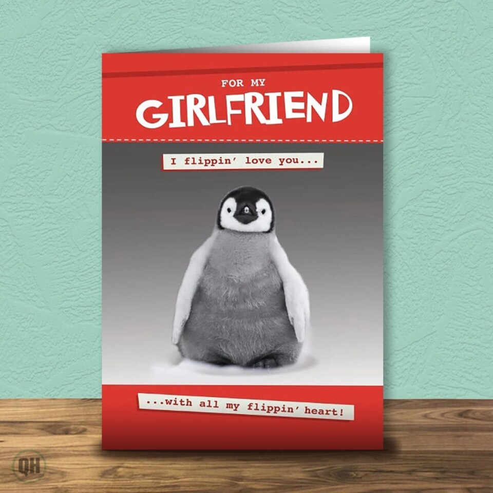 image 1 of I Flippin' Love You - Funny Valentine's Day Card For Girlfriend