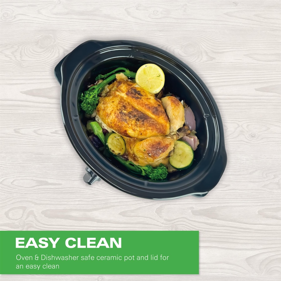 image 1 of Hamilton Beach 'The Comfort Cook' 3.5L Black Slow Cooker