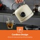 image 7 of GEEPAS Electric Kettle | Vintage Cordless Stainless Steel 1.8L, 3000W Retrovive Cream
