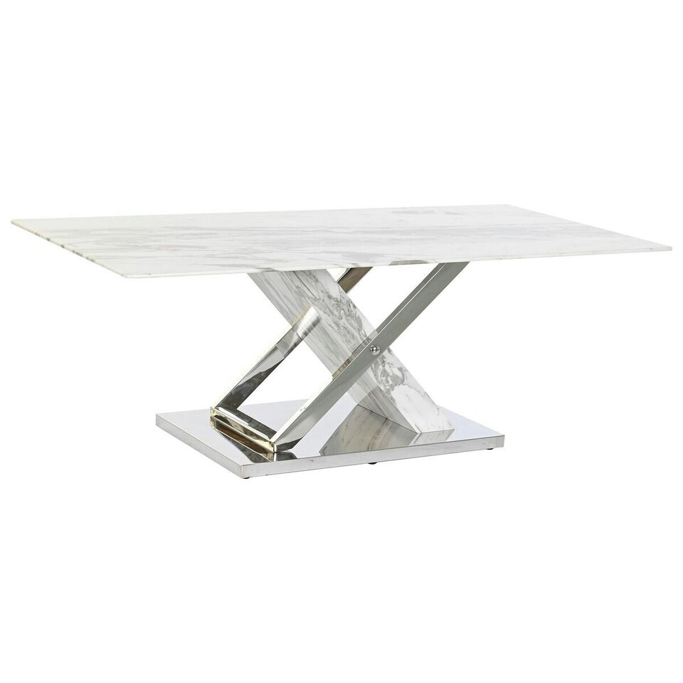 image 1 of Centre Table DKD Home Decor White Silver Crystal Steel 120 x 60 x 42 cm N/A