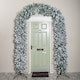 image 3 of 8ft (2.55m) Samuel Alexander Single Door Snow Flocked Christmas Tree Arch with 2000 Tips