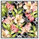 image 4 of Bright plants on geometric background (Picture Frame) White | M