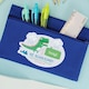 image 2 of Personalised 'Be Roarsome' Dinosaur Blue Pencil Case | Blue
