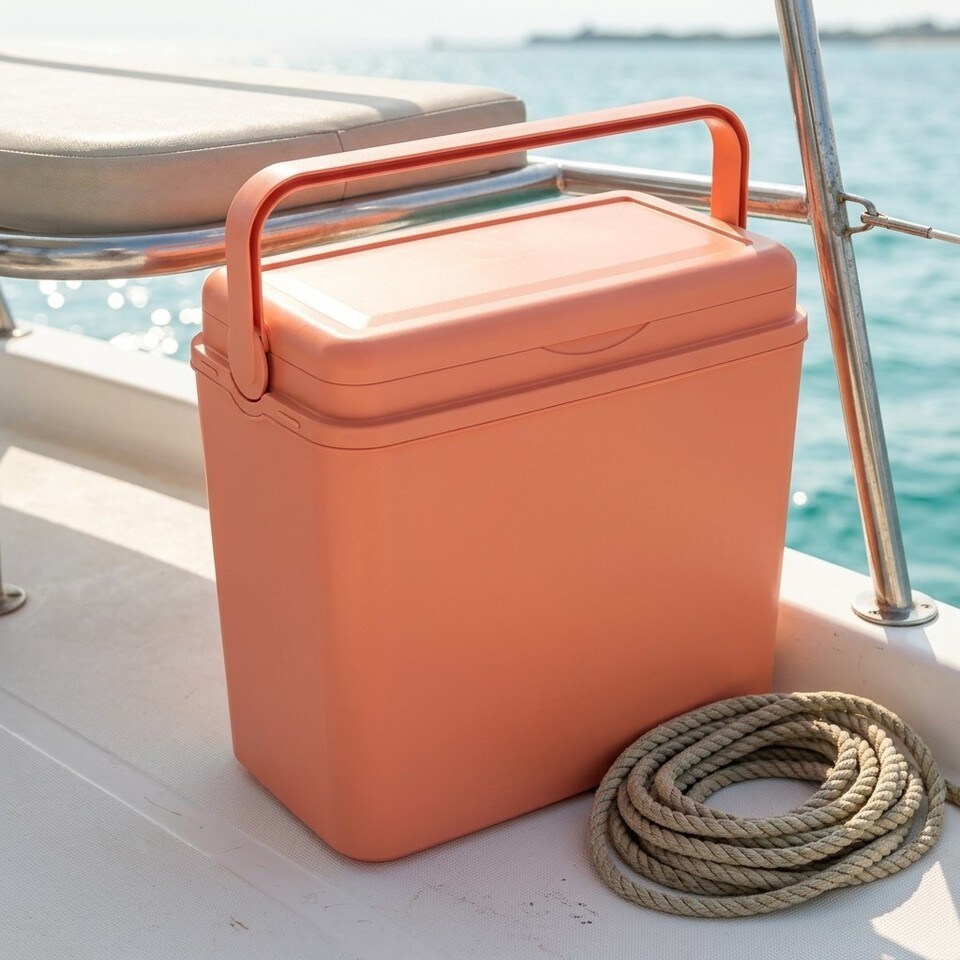 image 1 of Large 24L Pastel Coloured Cooler Box