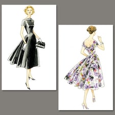 Vogue 1084 Paper Sewing Pattern – Women’s Dresses & Vintage Style, UK Sizes 6–8–10–12, Intermediate