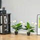 image 2 of HOMCOM Artificial Set of 2 Calla Lily Flower Faux Plant for Indoor Décor