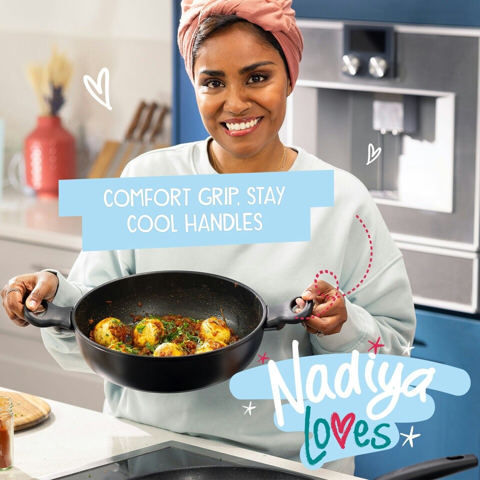 image 1 of Prestige Stackable Pots and Pans Set, Non Stick Induction Dishwasher Safe, 4 Pce