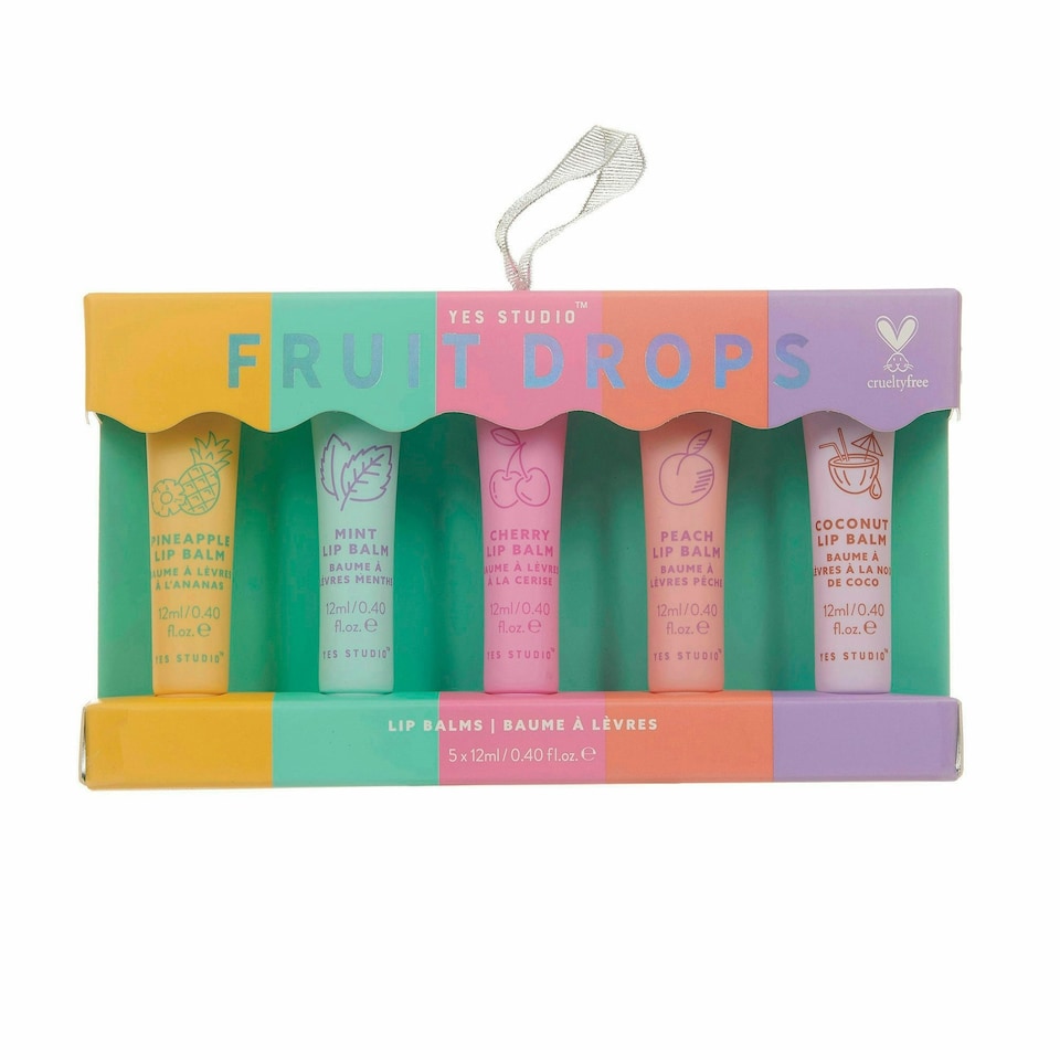 image 1 of Yes Studio Fruit Drops Lip Balms 5 Pack