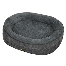 Skylos Orthopedic Plush Dog Bed Soft Washable Pet Bed Grey Cosy Cushion L Size | Grey | L | L