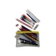 image 1 of Stationery Filled Yellow Zip 8x5" Pencil Case with Colouring Pencils