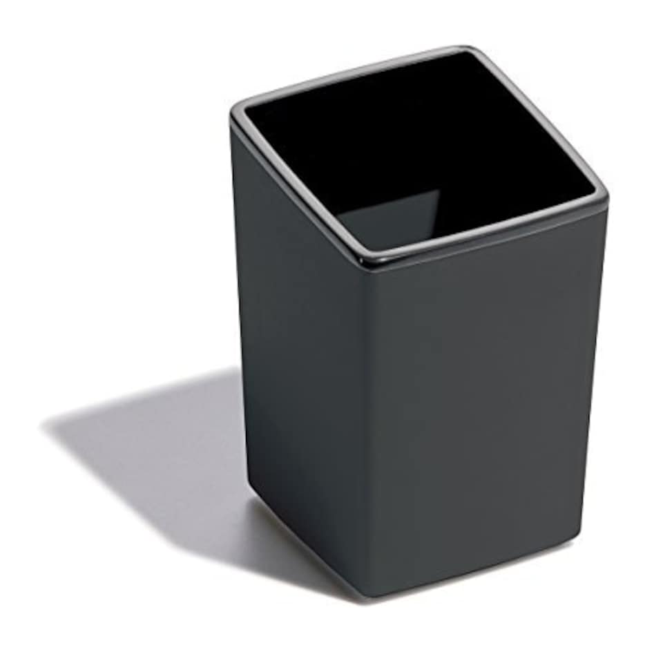 image 1 of Durable 761458 VARICOLOR Smart Office Pen Cup, Desk Top Pen Storage - Charcoal