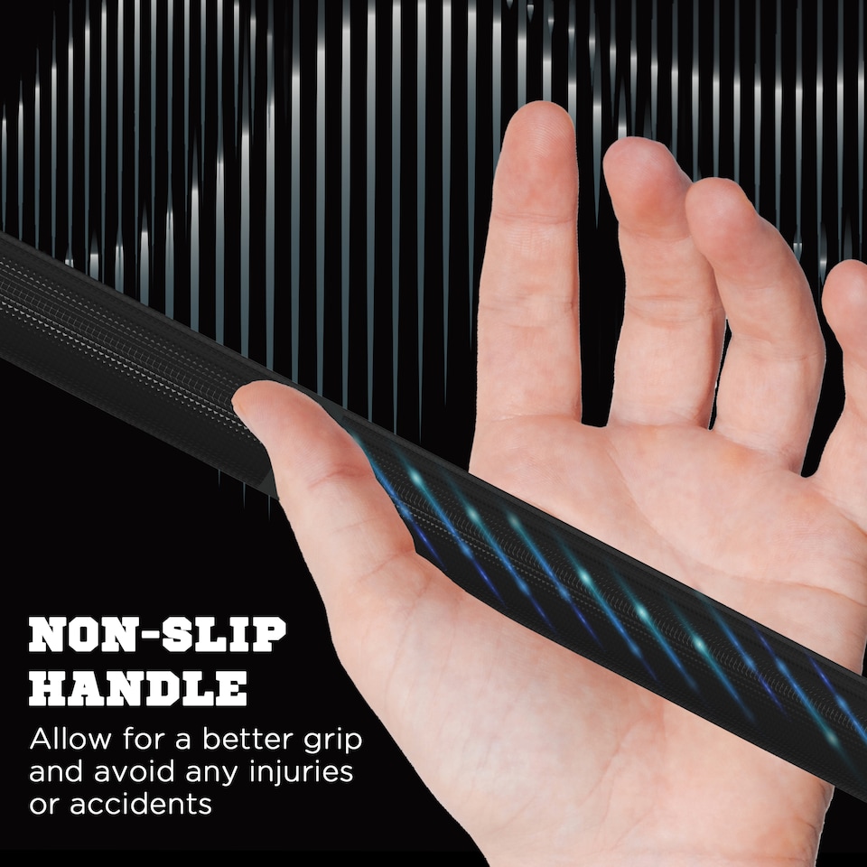 image 1 of SPORTNOW 5cm Weight Lifting Bar, Barbell Bar with Spring Clips, 210cm, 19kg | Black | Sliver and Black