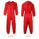 image 6 of Adults Red Jumpsuit with Hood Costume + Salvador Mask | Red | S