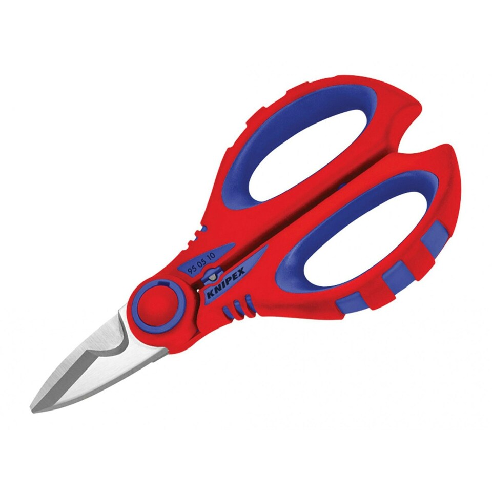 image 1 of Knipex 95 05 Series Electrician's Shears - Multi Colour - 160mm