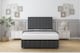image 1 of Sloomy Langston Graphite Dumfries Divan Bed With Mattress 4 Drawers With 54" Floor Standing Headboard & 12" Matching Footboard 6' Super King | Grey | Graphite | Super King | 1