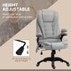 image 4 of Vinsetto Office Chair w/ Heating 6-Point Massage Relaxing Reclining Grey
