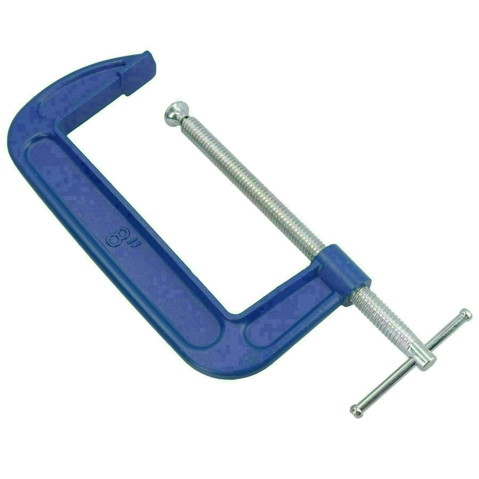 image 1 of 8" Heavy Duty G Clamp C-Clamp Grip Holder vice Clasp Woodworking 1 Pack
