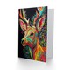 image 2 of Rainbow Floral Stag Vibrant Bold Bright Birthday Card
