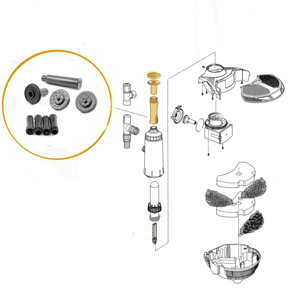 image 1 of Hozelock Easyclear Fountain & Extension Kit