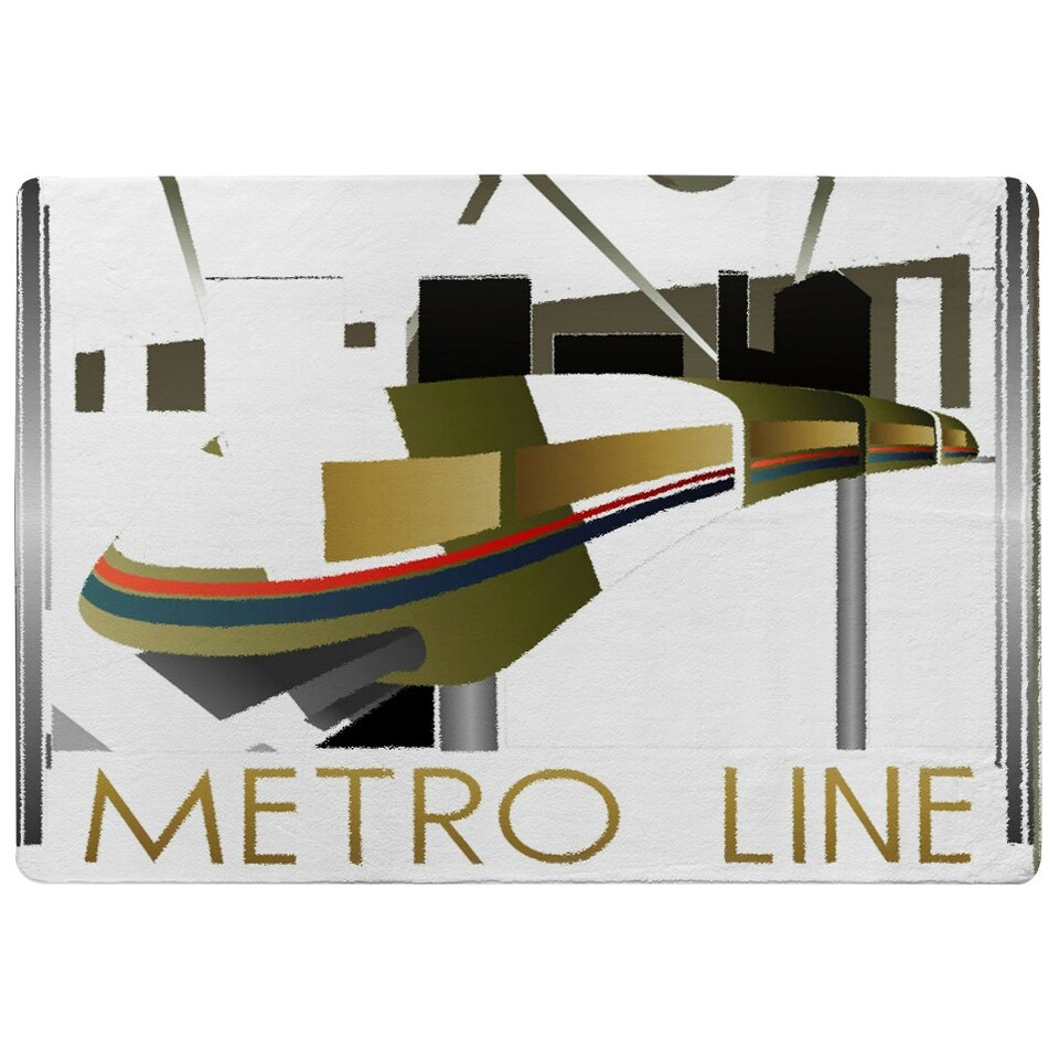 image 1 of Art Deco Metro Line (Rug) | Multi | L