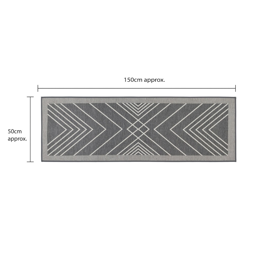 image 1 of JVL Expression Machine Washable Entrance Doormat and Runner Set - Stripe