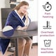 image 5 of Navy Electric Heated Throw Over Blanket - Reversible